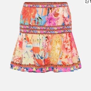Camilla Meet Me in The Garden 100% Silk Skirt